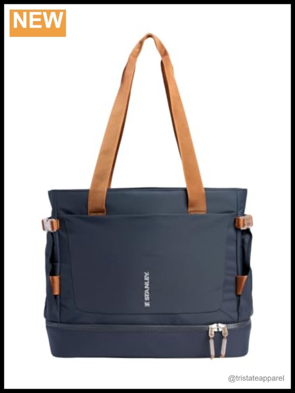 Vitalize Tote with Laptop Sleeve & Expandable Bottom, Recycled Fabric, Tumbler